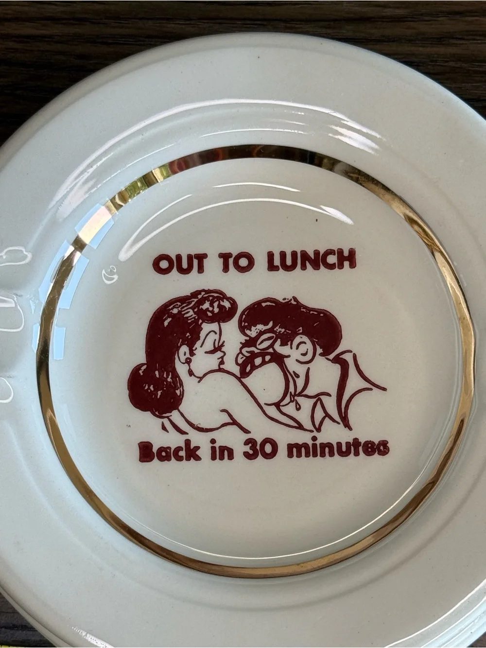 1940’s Risqué Adult Cartoon Trays Set of 4